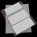 10Pcs Banknotes Album Page Paper Money Currency Collection Binder Sleeves 3-Slot