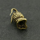 Mini Animal Sculpture Monkey King Brass Carved Statue Home Office Table Decor