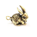 1Pcs Zodiac Rabbit Car Keychain Pendant Nafu Rabbit Luck Bracelet Pendant Gift