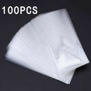 100Pcs Clear Paper Money Currency Storage Pocket Sleeve Kit with 1 Plastic Box