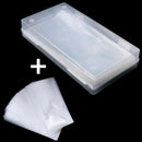 100Pcs Paper Money Currency Banknote Case Holder Clear Pocket Sleeves with a Box