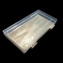 100Pcs Clear Paper Money Currency Storage Pocket Sleeve Kit with 1 Plastic Box