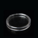 100Pcs Round Acrylic Coin Capsule Clear Storage Holder For  Coin Plastic Case