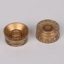 4pcs Guitar Part Speed Control Knob Numerals Electric Guitar Part Golden Color