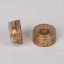 4pcs Guitar Part Speed Control Knob Numerals Electric Guitar Part Golden Color