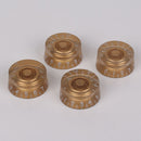 4pcs Guitar Part Speed Control Knob Numerals Electric Guitar Part Golden Color