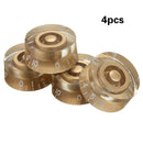 4pcs Guitar Part Speed Control Knob Numerals Electric Guitar Part Golden Color