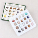 20x Rock Collection Mix Gems Mineral Ore Specimens Box Geology Educational Set