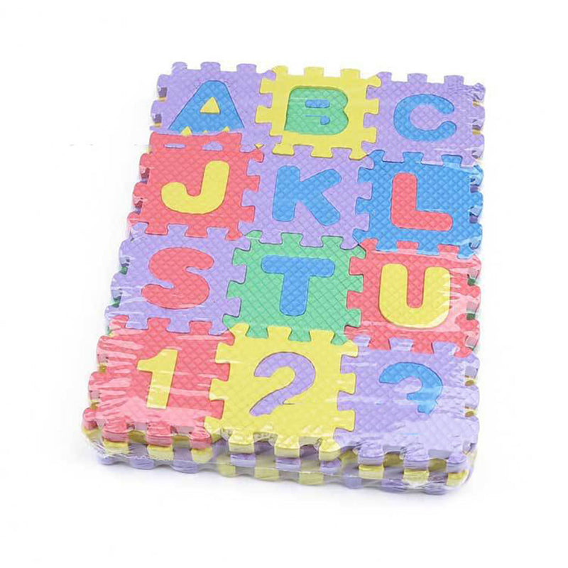36Pcs EVA Foam Mat Alphabet Number Puzzle Play Flooring Mat for Toddler Baby