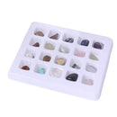 20Pcs Rock Collection Mixed Natural Mineral Ore Specimens Gemstones Education