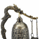 1 pc Handmade Brass Bell Carved Dragon Buddhist Buddha's Clock Bronze