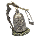 1 pc Handmade Brass Bell Carved Dragon Buddhist Buddha's Clock Bronze