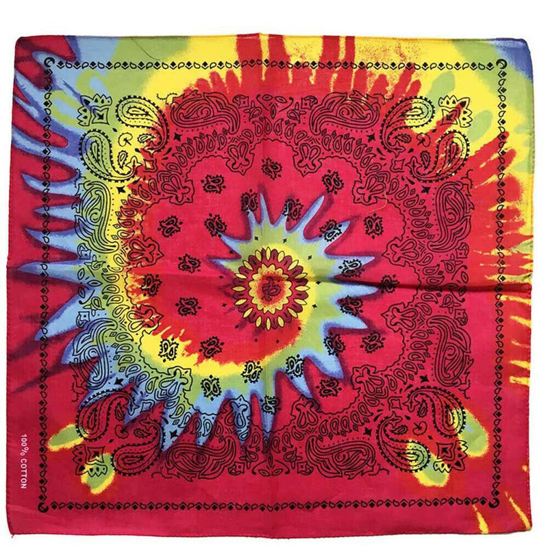 12x Cotton Paisley Print Bandanas Headwrap Scarf for Women Men 22" x 22" Hot
