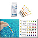 50x 6-In-1 Swimming Pool Test Paper Residual Chlorine PH Alkalinity Hardness Tes