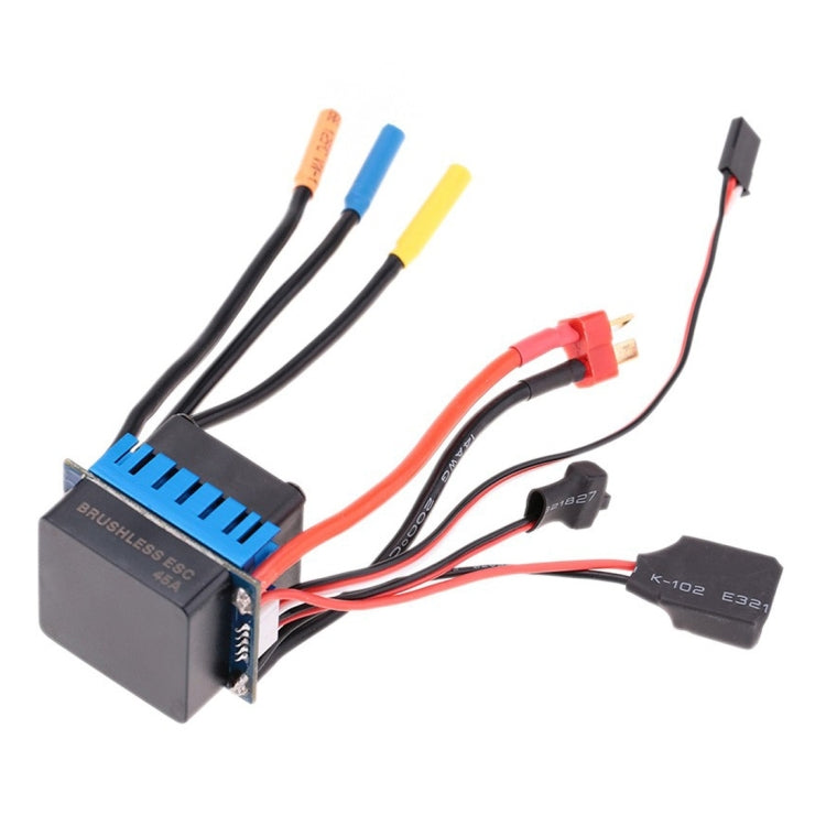 3650 4370KV 4P Sensorless Brushless Motor with 45A Brushless Electric Speed Controller for 1/10 RC Car Truck