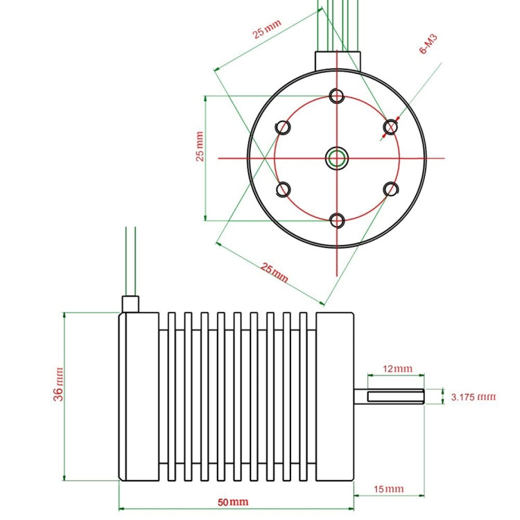 3650 4370KV 4P Sensorless Brushless Motor with 45A Brushless Electric Speed Controller for 1/10 RC Car Truck