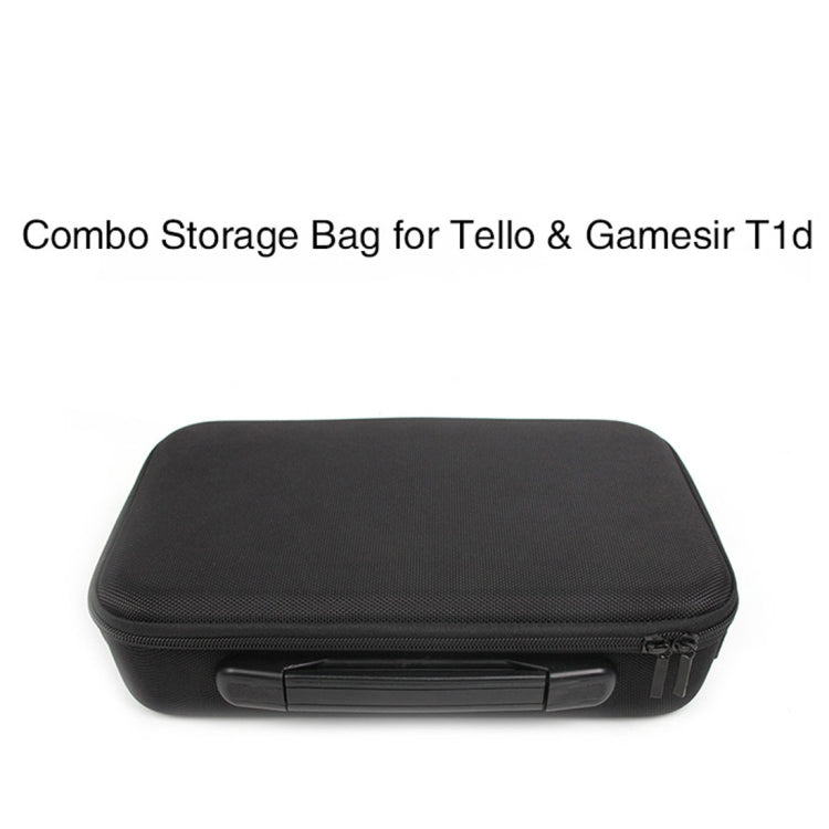 Portable Single Shoulder Waterproof Travel Carrying Storage Case Box for DJI TELLO Drone / GameSir T1d(Black)