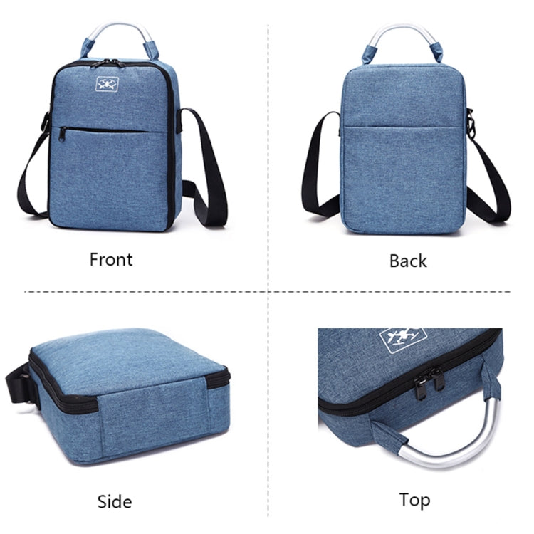 Shockproof Waterproof Single Shoulder Storage Travel Carrying Cover Case Box for DJI Mavic 2 Pro / Zoom and Accessories(Blue)