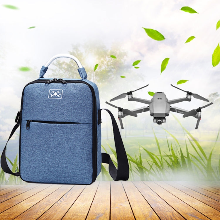 Shockproof Waterproof Single Shoulder Storage Travel Carrying Cover Case Box for DJI Mavic 2 Pro / Zoom and Accessories(Blue)
