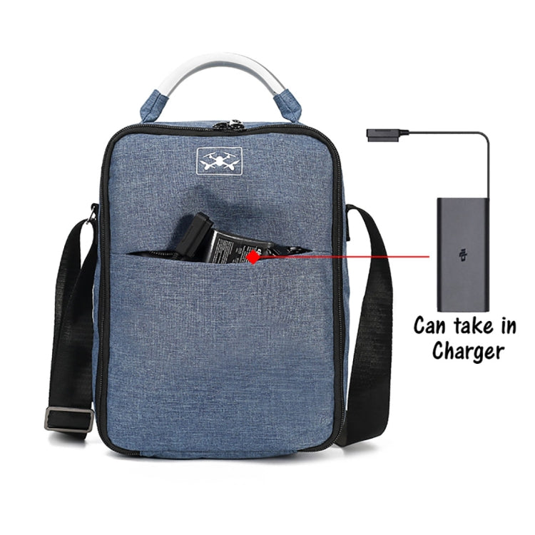 Shockproof Waterproof Single Shoulder Storage Travel Carrying Cover Case Box for DJI Mavic 2 Pro / Zoom and Accessories(Blue)