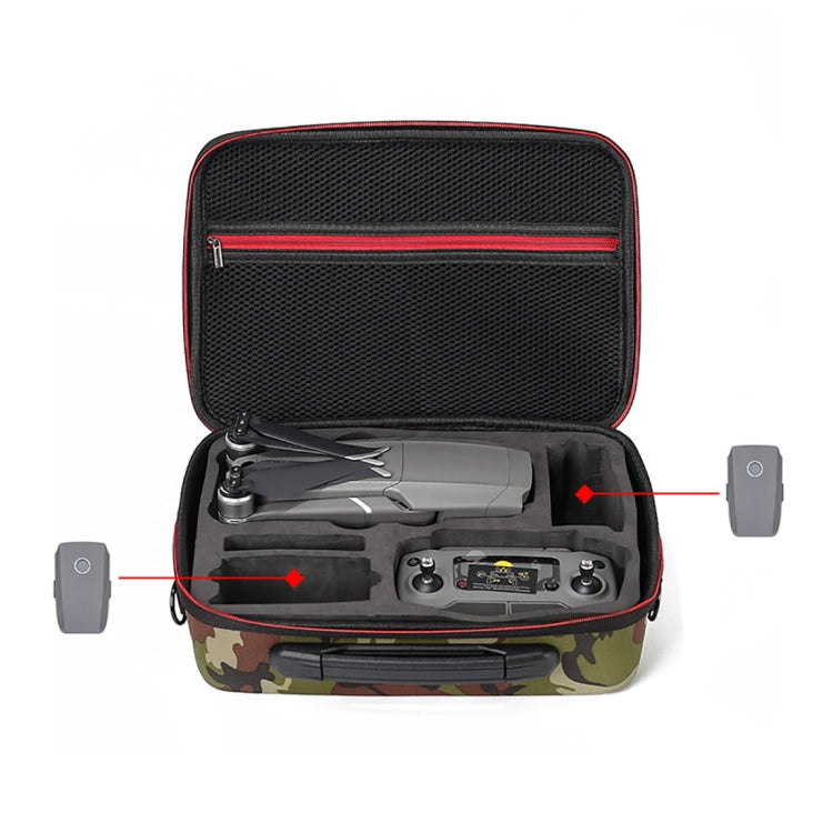 PU EVA Camouflage Portable Single Shoulder Storage Travel Carrying Cover Case Box for DJI Mavic 2 Pro / Zoom(Camouflage)