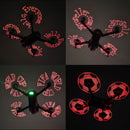 One Pair STARTRC LED Flashing Ring Propeller DIY Text For DJI Mavic Pro(Black)
