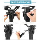 Sunnylife RO-Q9228 Handheld Gimbal Special Lanyard Shoulder Strap + Fixed Ring Hang Buckle for DJI RONIN-SC