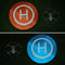 Portable Parking Apron RC Drone Quadcopter Fast-fold Landing Pad Tarmac Parking for DJI Mavic Pro / Phantom 3 / 4, Diameter 75cm (Orange + Blue)