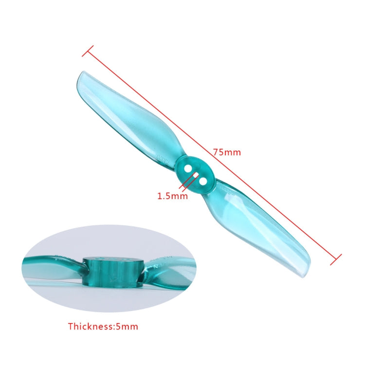 40PCS iFlight Nazgul T3020 75mm 2-Blade Toothpick Propeller for RC Drone FPV Racing Freestyle 3 Inch Toothpick Duct Drone (Green)