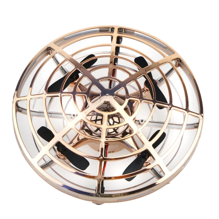 HXB-003R Infrared Sensing Control Mini Drone Four Axis Aircraft, Support Altitude Hold Mode, Easy Throw to Fly, Fast and Slow Speed, Anti-Collision(Gold)