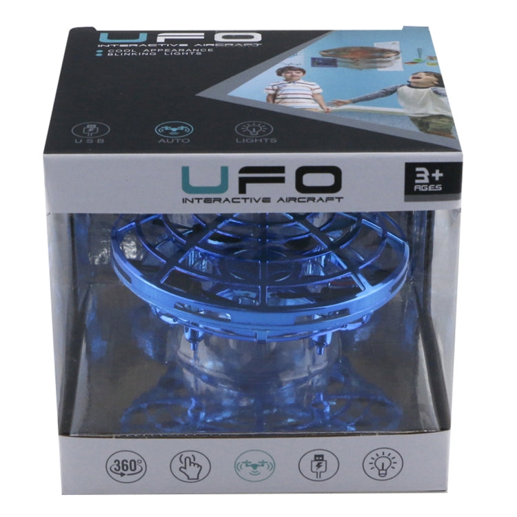 HXB-003R Infrared Sensing Control Mini Drone Four Axis Aircraft, Support Altitude Hold Mode, Easy Throw to Fly, Fast and Slow Speed, Anti-Collision(Blue)