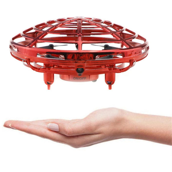 HXB-003R Infrared Sensing Control Mini Drone Four Axis Aircraft, Support Altitude Hold Mode, Easy Throw to Fly, Fast and Slow Speed, Anti-Collision(Red)