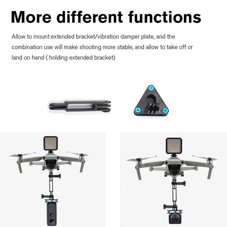 STARTRC Multifunction Extended Mount Action Camera Expansion Bracket Kit for DJI Mavic Air 2