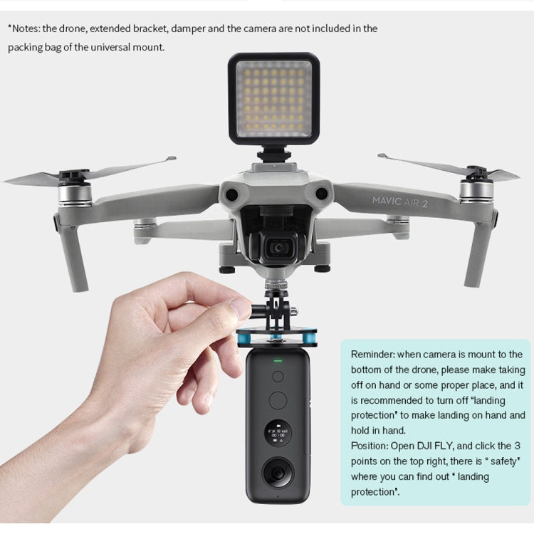 STARTRC Multifunction Extended Mount Action Camera Expansion Bracket Kit for DJI Mavic Air 2