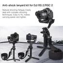 STARTRC Thickening Stress Relieving Neck Strap Lanyard Hang Rope Buckle for DJI RONIN RS-2 / RONIN RS-C2(Black)