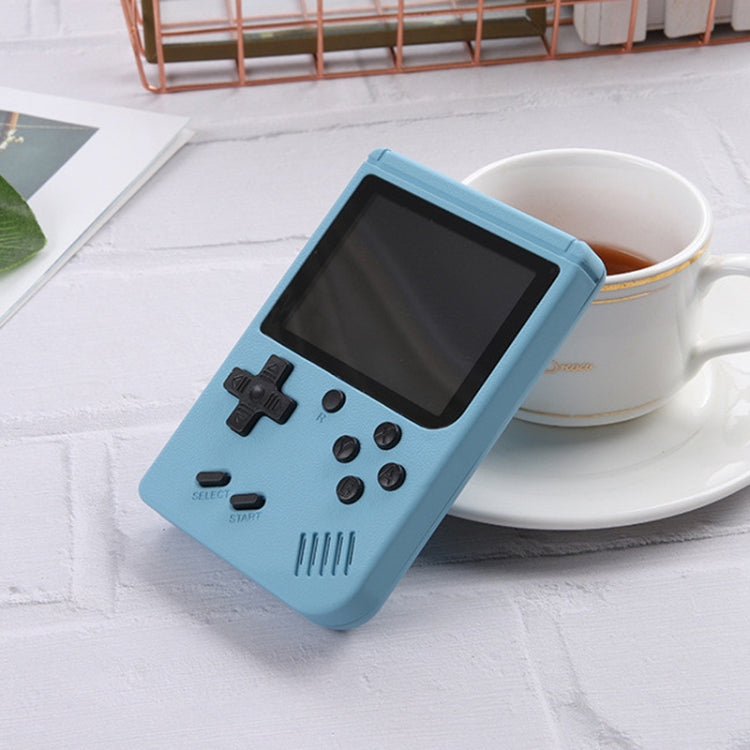 MK800 3.0 inch Macaron Mini Retro Classic Handheld Game Console for Kids Built-in 800 Games, Support AV Output (Blue)