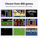 MK800 3.0 inch Macaron Mini Retro Classic Handheld Game Console for Kids Built-in 800 Games, Support AV Output (Grey)