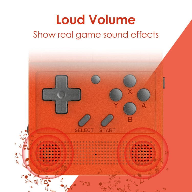 Powkiddy V90 3.0 inch IPS Screen 64-bit Retro Handheld Game Console with 16GB Memory (Red)