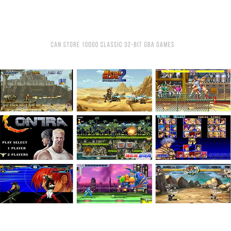 X6 4.3 inch Screen Retro Portable Game Console with 3MP Camera, Built-in 10000 Games, Supports E-book / Recording / Music Playing / Video Playing(Blue)