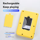 MK500 3.0 inch Macaron Mini Retro Classic Handheld Game Console for Kids Built-in 500 Games, Support AV Output(Yellow)