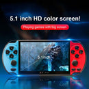 X7 Plus Retro Classic Games Handheld Game Console with 5.1 inch HD Screen & 8G Memory, Support MP4 / ebook(Blue)