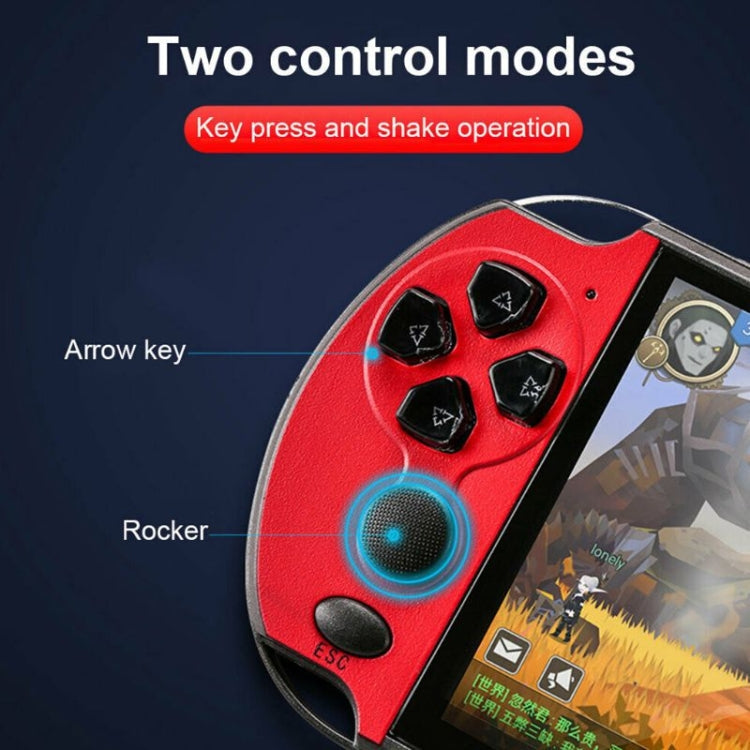 X7 Plus Retro Classic Games Handheld Game Console with 5.1 inch HD Screen & 8G Memory, Support MP4 / ebook(Yellow + Red)