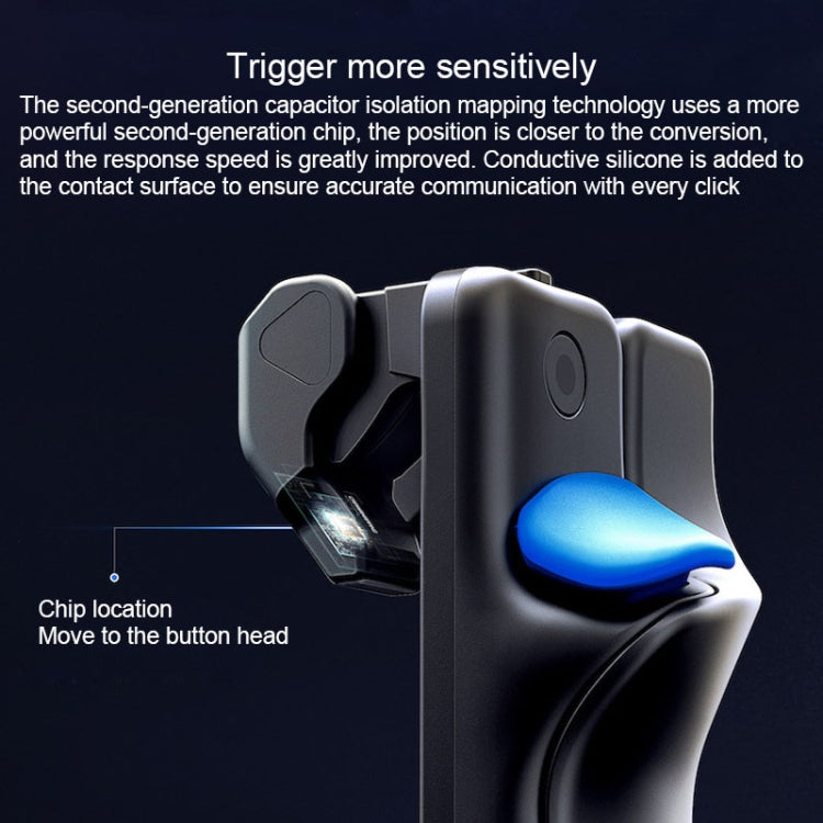 FLYDIGI Stinger 2 Right-hand Version One-button Burst Shooting Capacitive Secondary Button Mobile Phone Game Button, Compatible with Android and IOS Systems (Black)