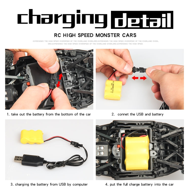 Remote Control Model Off-Road Vehicle Toy(Orange)