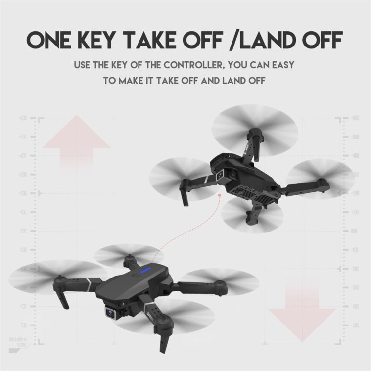 LS-E525 4K Double HD Camera Mini Foldable RC Quadcopter Drone Remote Control Aircraft(White)