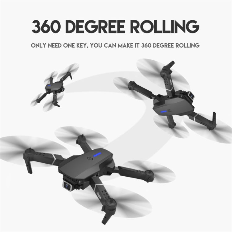 LS-E525 4K Double HD Camera Mini Foldable RC Quadcopter Drone Remote Control Aircraft(White)