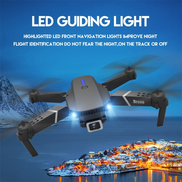 LS-E525 4K Double HD Camera Mini Foldable RC Quadcopter Drone Remote Control Aircraft(White)
