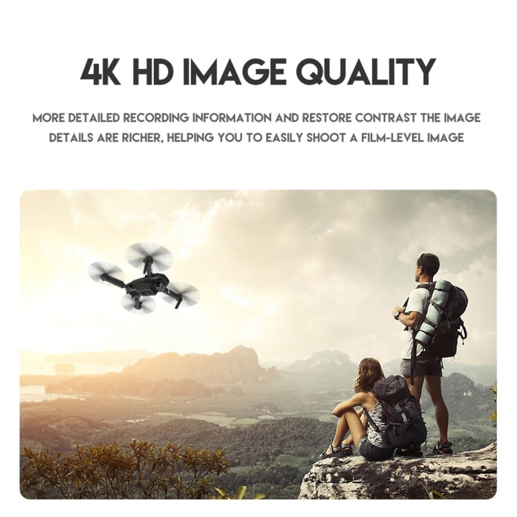 LS-E525 4K Double HD Camera Mini Foldable RC Quadcopter Drone Remote Control Aircraft(White)