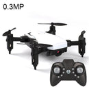 LF606 Wifi FPV Mini Quadcopter Foldable RC Drone with 0.3MP Camera & Remote Control, Support One Key Take-off / Landing, One Key Return, Headless Mode, Altitude Hold Mode(White)