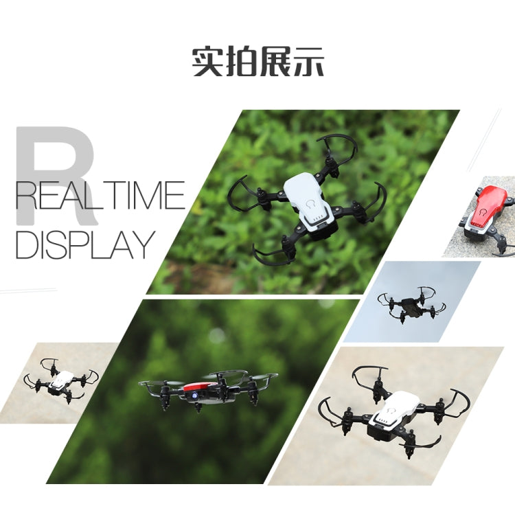 LF606 Wifi FPV Mini Quadcopter Foldable RC Drone with 0.3MP Camera & Remote Control, Support One Key Take-off / Landing, One Key Return, Headless Mode, Altitude Hold Mode(White)